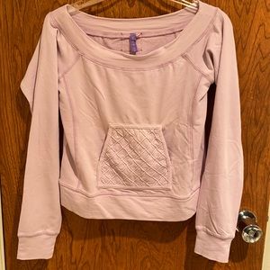 Emma & Sam Lilac Off the Shoulder Sweatshirt